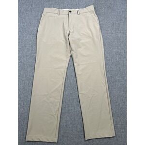 Kjus Ike Pants Mens 32x30 Fits 32x28.5 Chino Performance Golf Stretch Beige